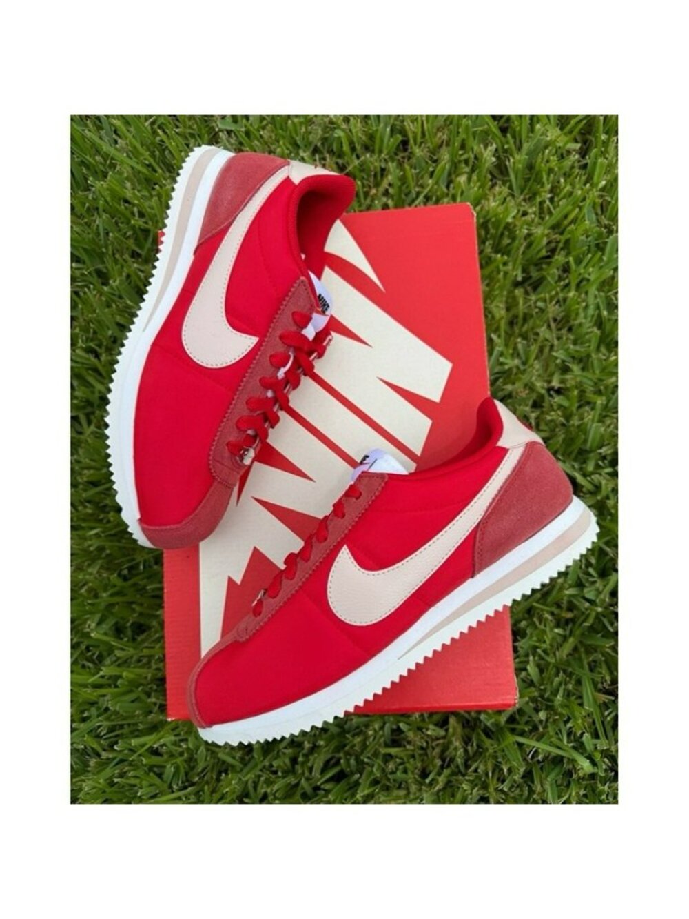 WOMEN'S NIKE CORTEZ RED / WHITE DZ2795-606 SNEAKERS LOW SPORTSWEAR